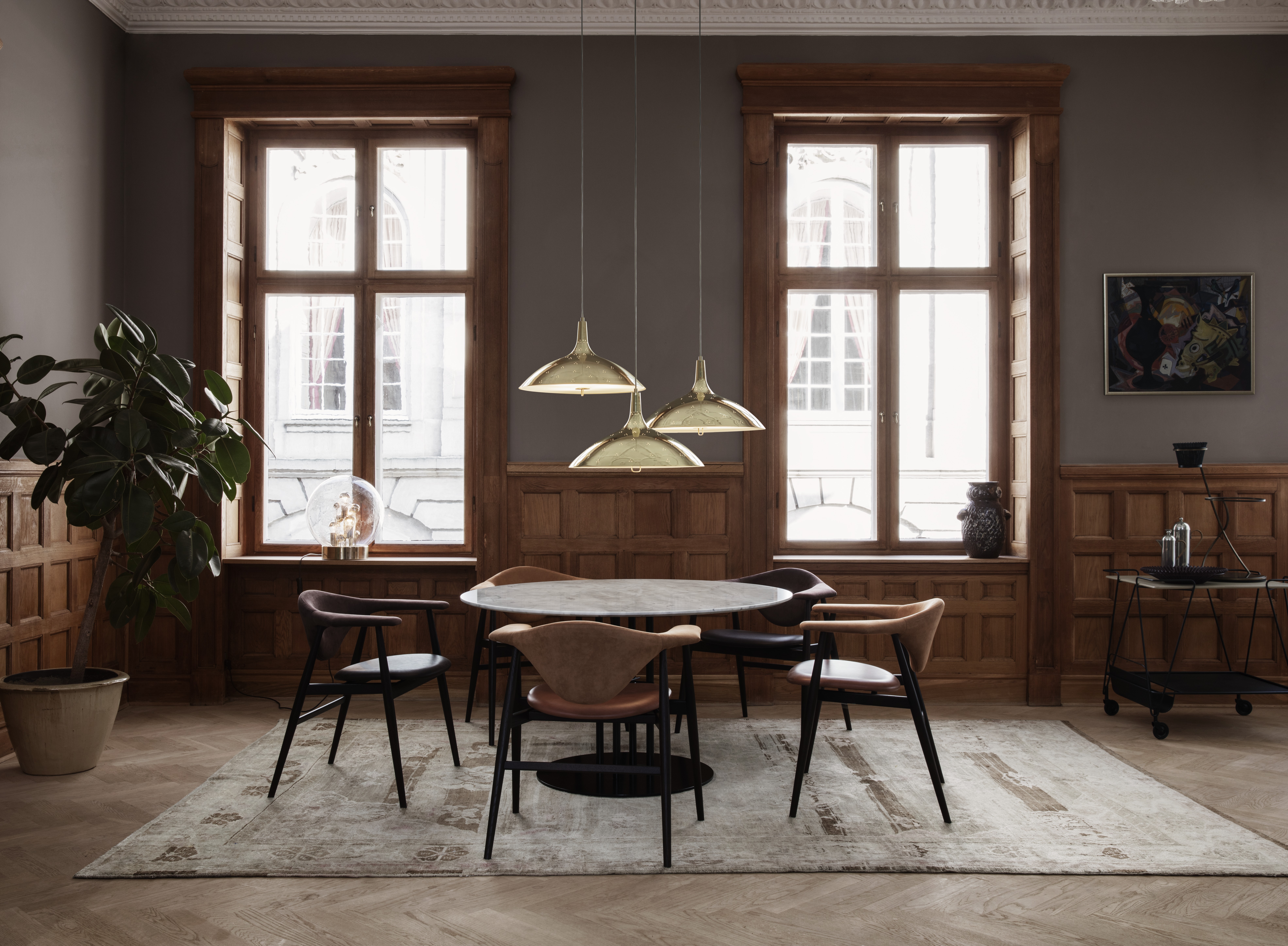 1965pendant-masculodiningchairwoodbase-tscolumndiningtable-mategottrolley-mategotflowerpot