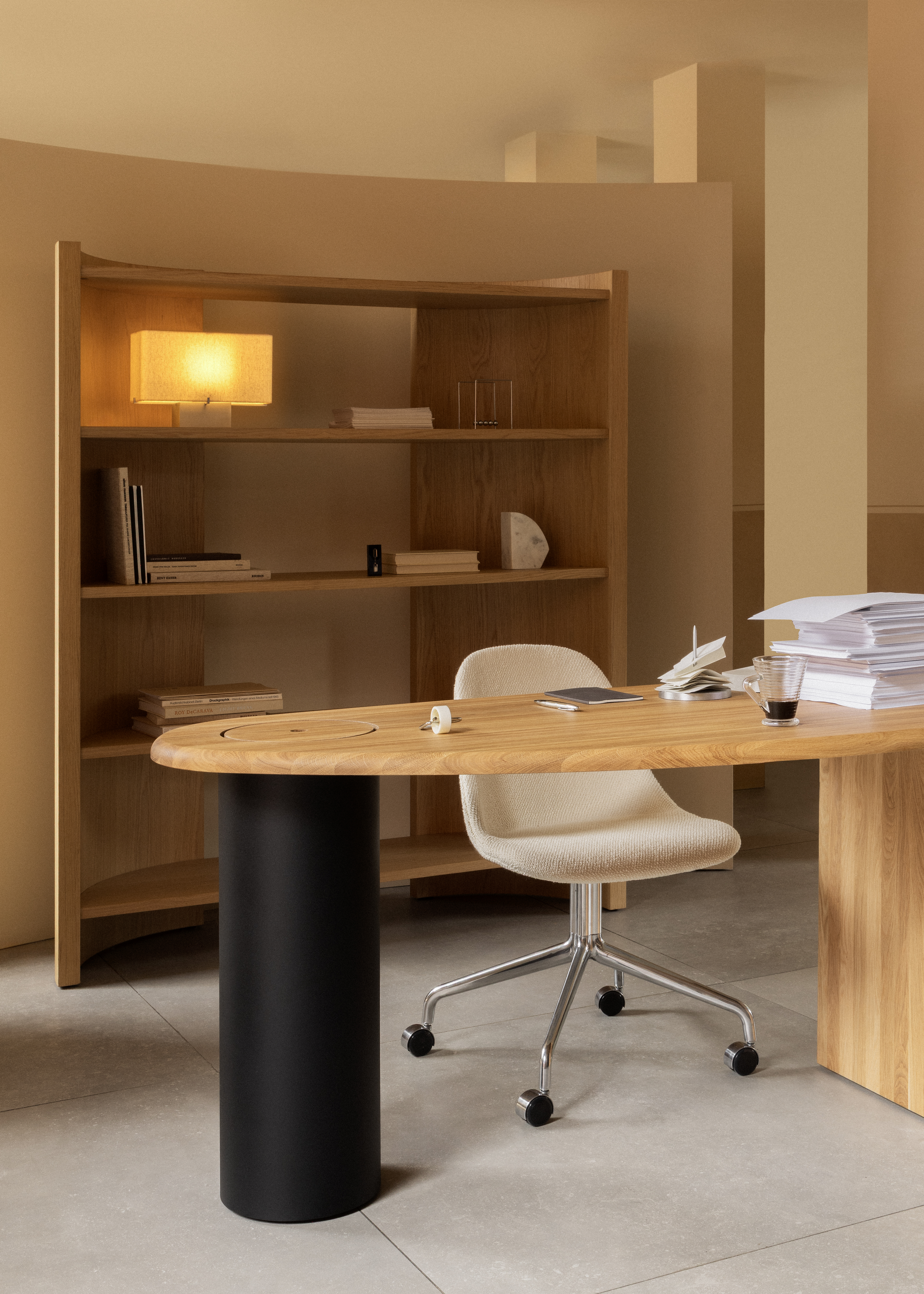 audo-eclipse-desk-harbour-side-dining-chair-star-base-casters-nonna-lamp-crescent-shelving-h173-2