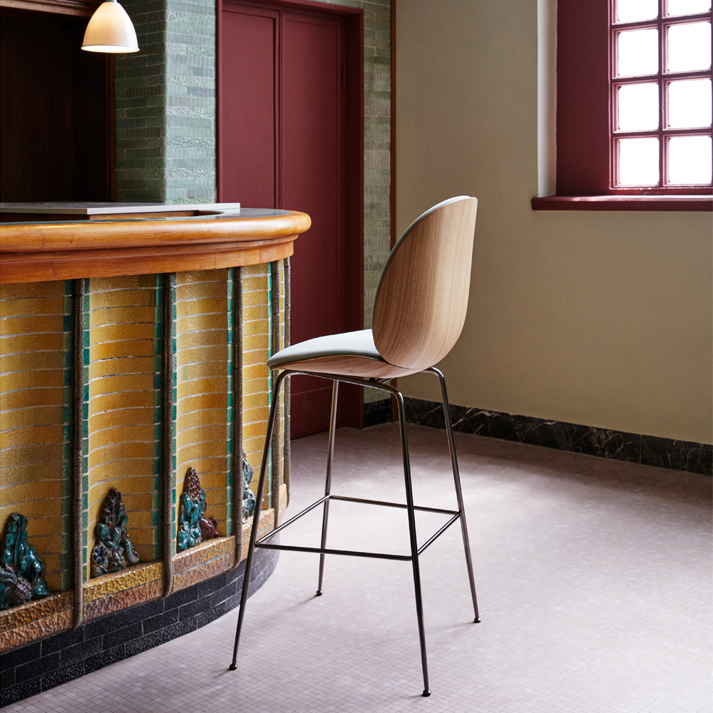 Beetle 3D Veneer Bar Stool