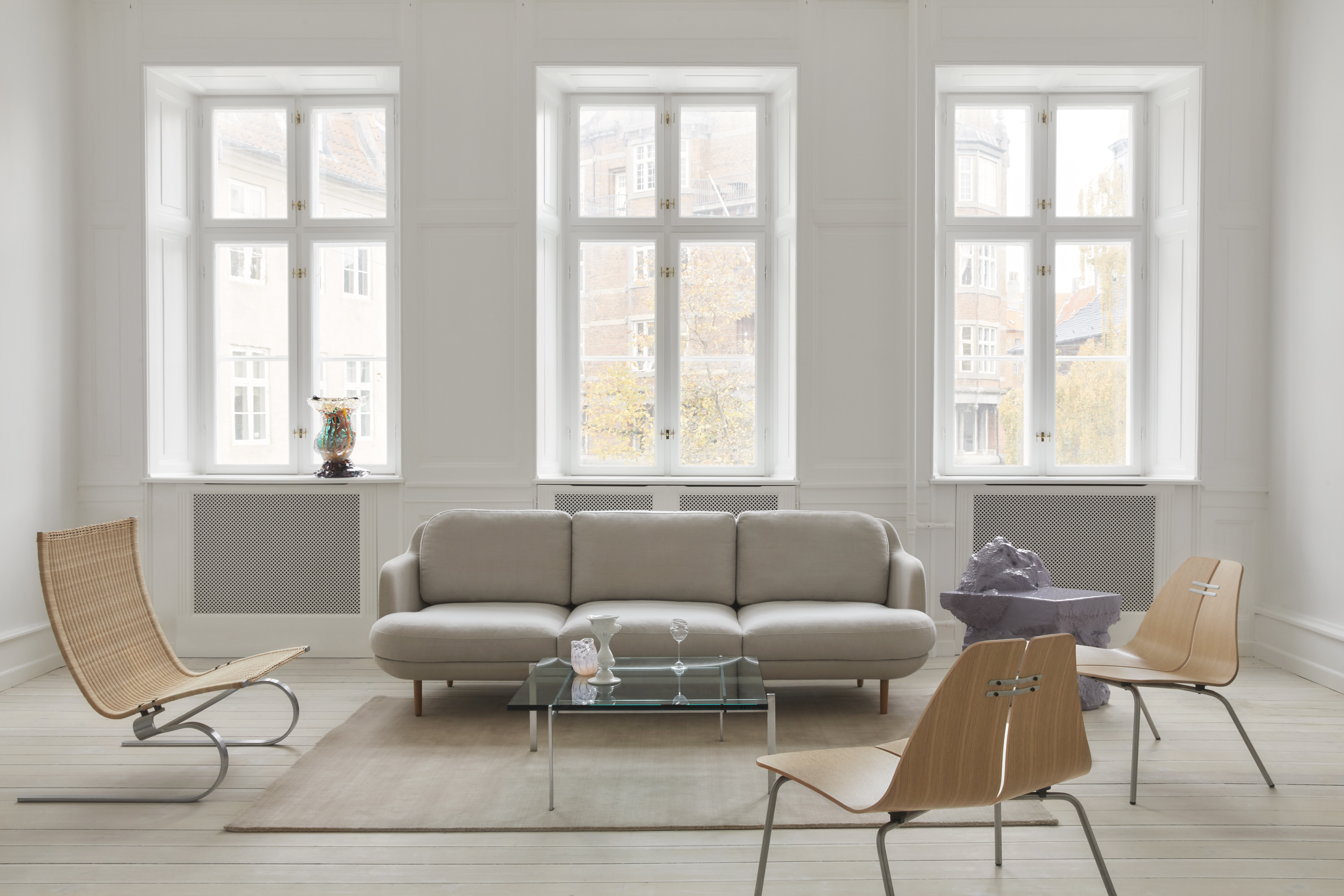 fh-pk23-oak-pk20-wicker-lune-jh300-christianshavn-oak-pk61-glass