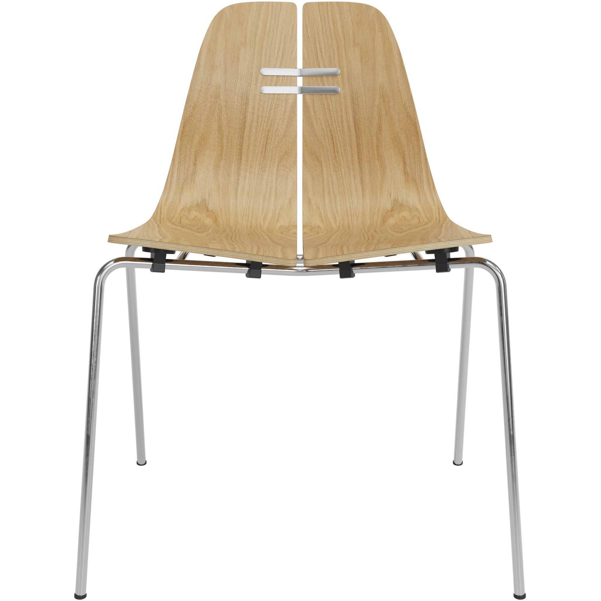 chaise-pk3-chene-chrome-fritz-hansen