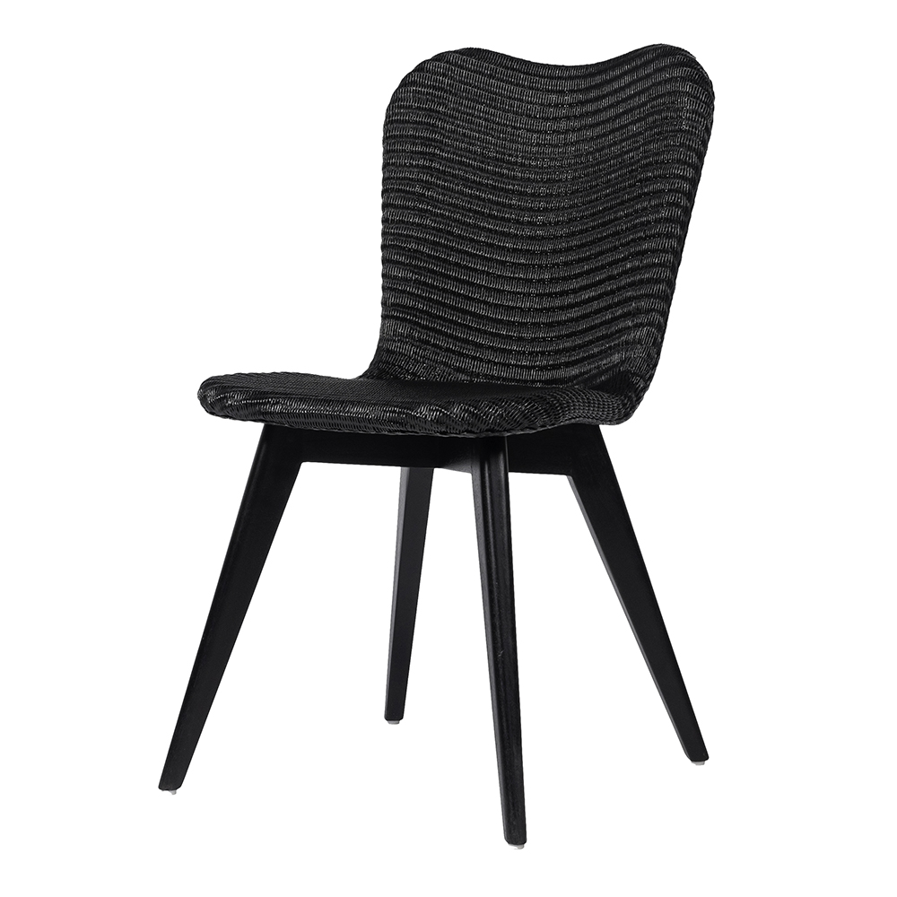 lily dining chair black wood base vincent sheppard